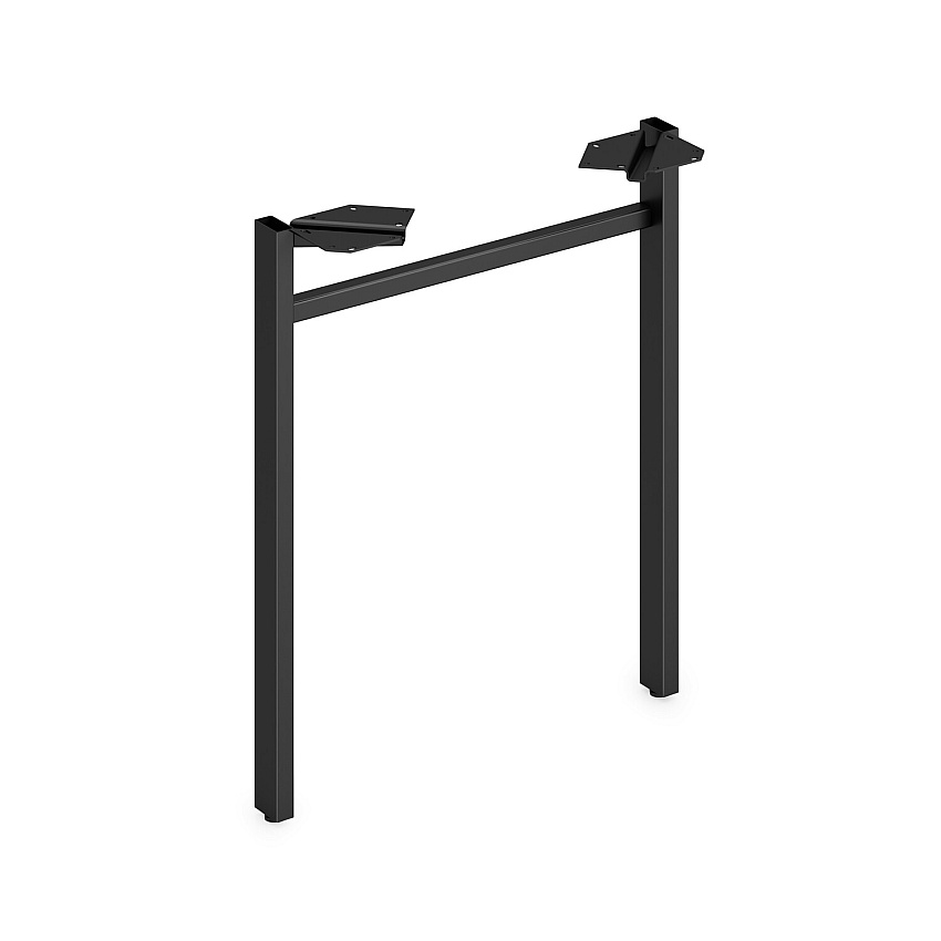 HON Mod HLPLLEG24U Worksurface U-Leg x 24" Width - Finish: Black (LPLLEG24UBLK)