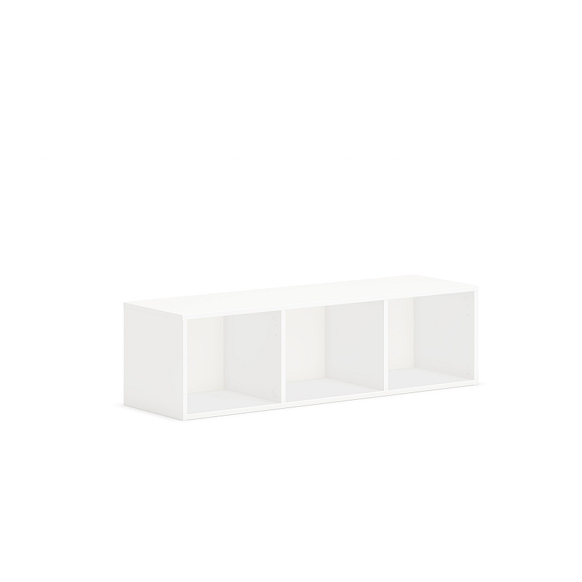HON Mod Wall Mounted Storage | Open | 48"W | Simply White Finish 39.8" Height x 48" Width x 14" Depth - Finish: Simply White (PLWMH48LP1)