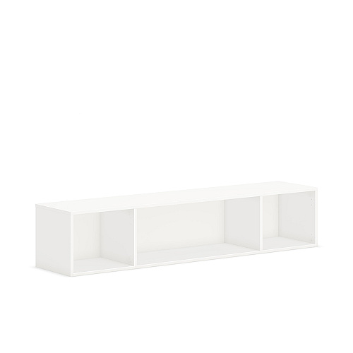 HON Mod Wall Mounted Storage | Open | 66"W | Simply White Finish 39.8" Height x 66" Width x 14" Depth - Finish: Simply White (PLWMH66LP1)