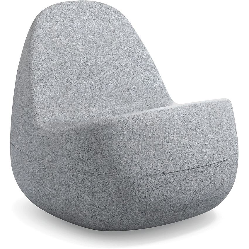 HON Skip Chair Plastic Seat Material - Light Gray Back Color - Plastic Back Material - Light Gray - Plastic - 1 Each (SKPGRY)