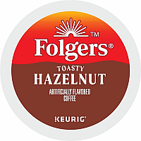 Folgers&reg; K-Cup Toasty Hazelnut Coffee Compatible with Keurig Brewer - Medium - K-Cup - Hazelnut Cream - 24 / Box (7463)