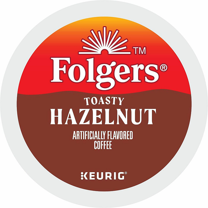 Folgers&reg; K-Cup Toasty Hazelnut Coffee Compatible with Keurig Brewer - Medium - K-Cup - Hazelnut Cream - 24 / Box (7463)