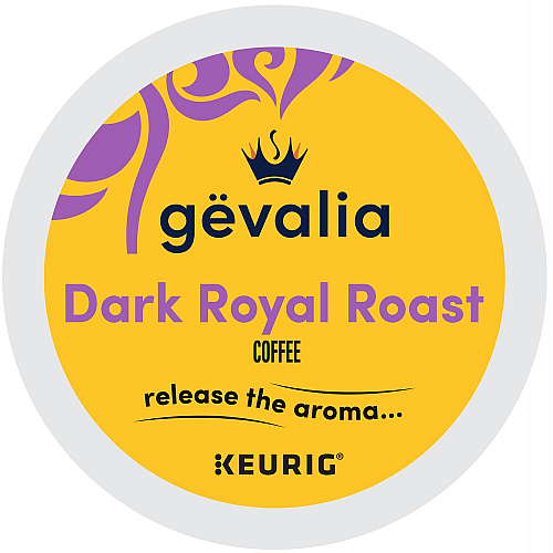 Gevalia K-Cup Dark Royal Roast Coffee Compatible with Keurig Brewer - Dark - K-Cup - Arabica - 24 / Box (8032)