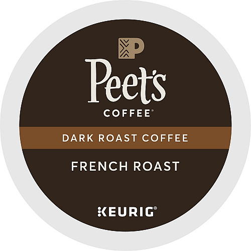Peet's Coffee&reg; K-Cup French Roast Coffee Compatible with Keurig Brewer - Dark - K-Cup - 22 / Box (2405)
