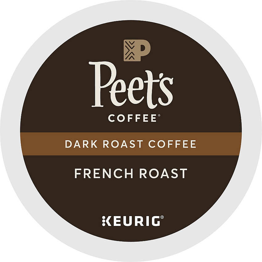Peet's Coffee&reg; K-Cup French Roast Coffee Compatible with Keurig Brewer - Dark - K-Cup - 22 / Box (2405)