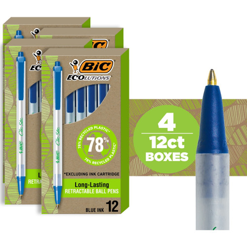 BIC ReVolution Clic Stic Retractable Ballpoint Pen (CSEM48BE)