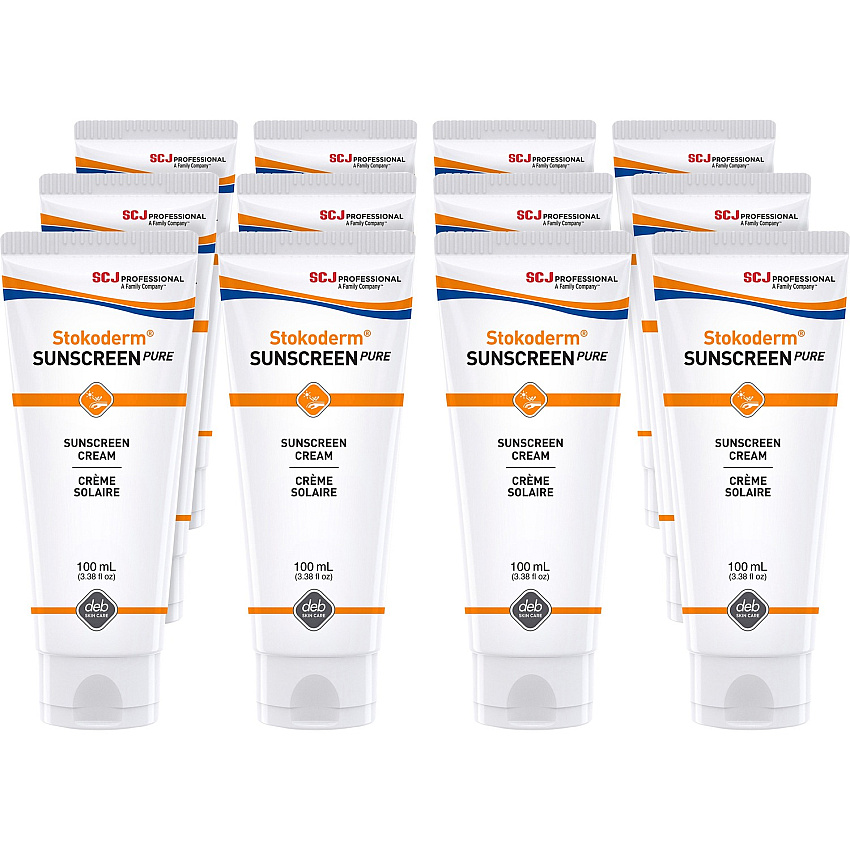 SC Johnson UV Skin Protection Cream Cream - 3.38 fl oz - Tube - SPF 30 - Skin, Industrial, Automotive, Education - UV Resistant, Water Resistant, Perfume-free, Non Allergic, Non-irritating, Non-greasy, UVA Protection, UVB Protection Tube - 12 (SUN100MLCT)