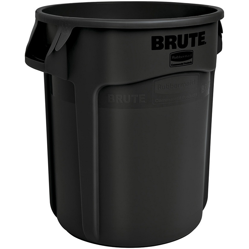 Rubbermaid Commercial Brute 55-gallon Container 55 gal Capacity - Round - UV Resistant, Vented, Fade Resistant, Crack Resistant, Crush Resistant, Warp Resistant, Reinforced Base, Durable, Tear Resistant, Damage Resistant, Contoured Base Handle,  (1779739)