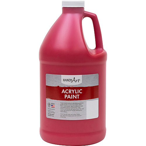 Handy Art Acrylic Paint Brite Red - 2 quart - Washable - 1 Each (102040)