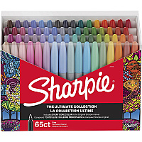 Sharpie Ultimates Permanent Marker Fine Marker Point - Multicolor - 65 / Box (2136724)