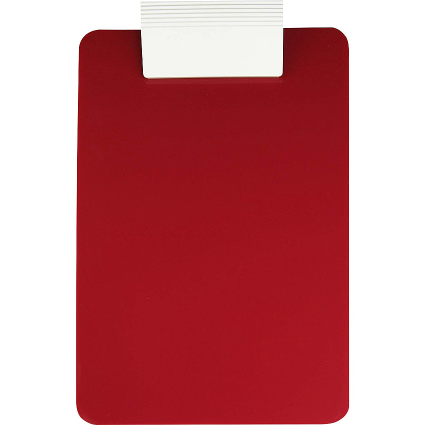Saunders Antimicrobial Clipboard 8 1/2" x 11" Sheet Size - Red, White - 1 Each (21611)