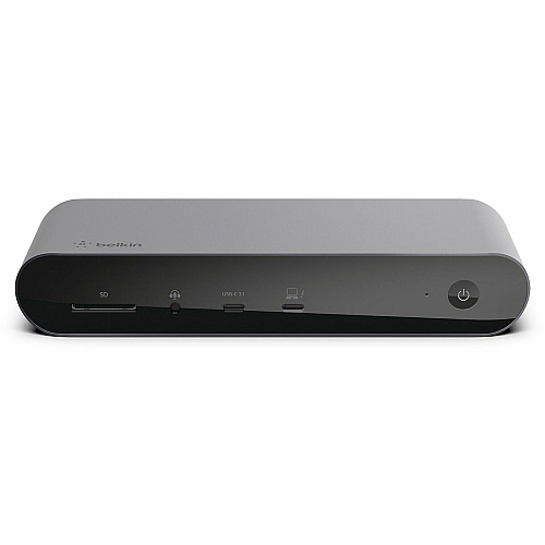 Belkin Connect Pro Thunderbolt 4 Dock for Smartphone, Tablet, Notebook - Charging Capability - Memory Card Reader - SD - 120 W - Thunderbolt 4 - 8K @ 30Hz, 4K @ 60Hz - 3840 x 2160, 7680 x 4320 - 4 x USB Ports - 2 x USB 2.0 - 4 x USB Type-A P (INC006TTSGY)