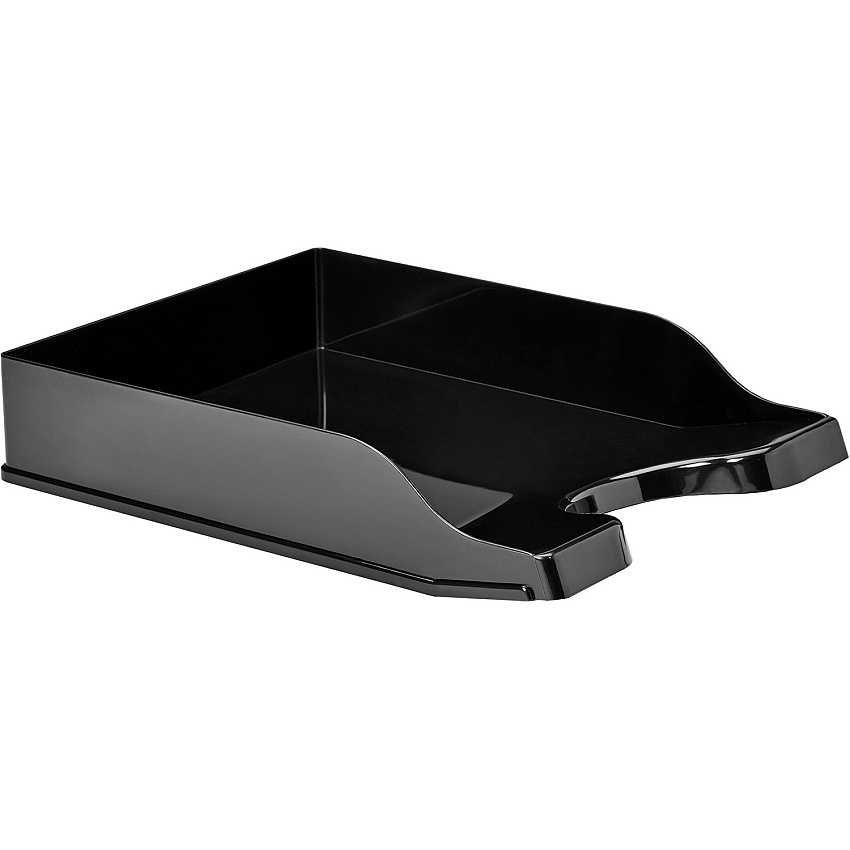 Deflecto AntiMicrobial DocuTray 2.60" Height x 10.16" Width x 13.78" Depth - Desktop - Antimicrobial, Interlockable, Stackable, Mildew Resistant - Black - Polystyrene - 1 Each (63906)