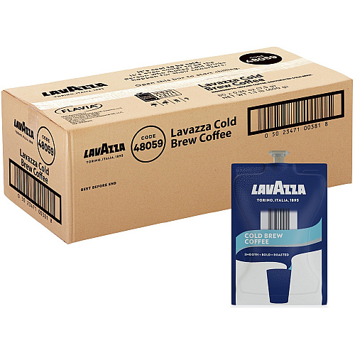 Lavazza Freshpack Cold Brew Coffee Compatible with Flavia Creation 300 with Chill Refresh Module, Flavia Creation 600 with Chill Module - Freshpack - Cocoa - 80 / Carton (48059)