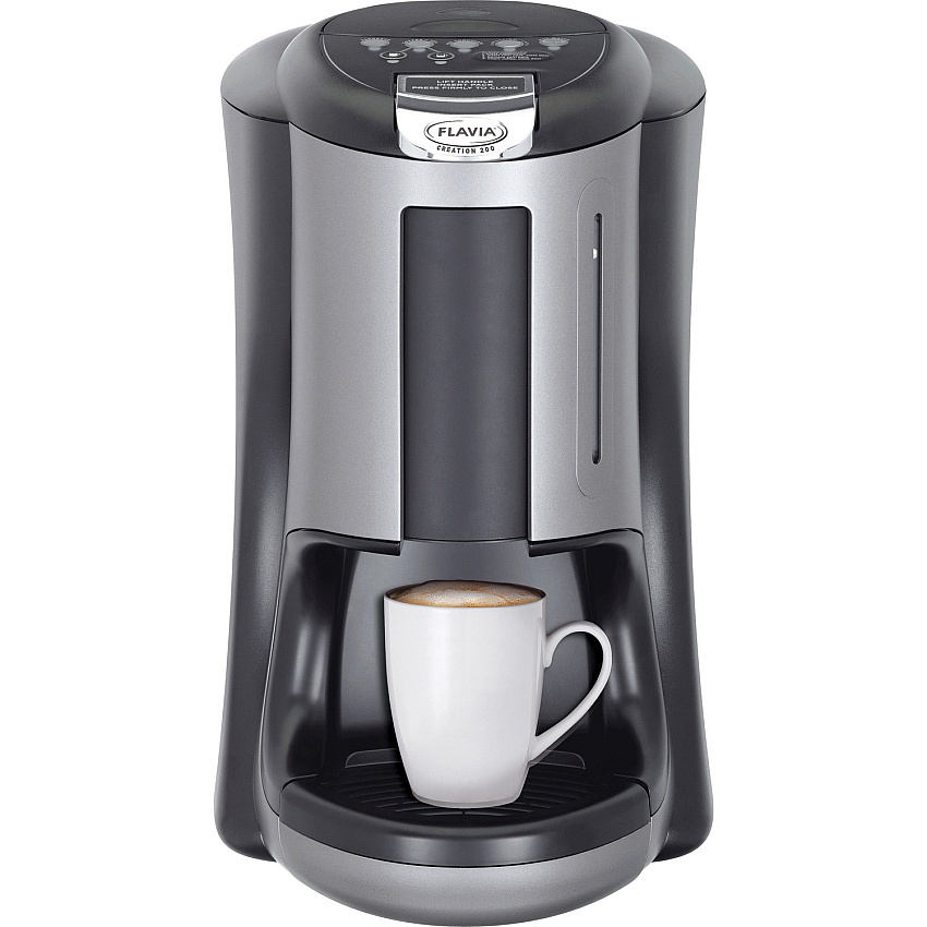 Flavia&reg; C200 Drink Station, Coffee & Tea Machine Water Filter - 2.92 quart - Single-serve - Black (18000560)