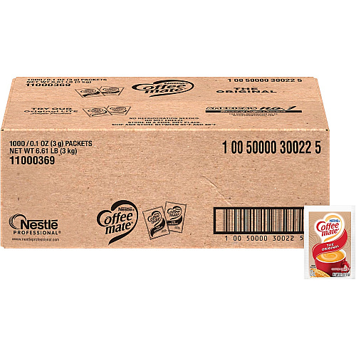 Coffee-mate Coffee mate Original Powdered Creamer Packets 0.01 lb (0.11 oz) - 1 Serving - 1000 / Carton (30022)