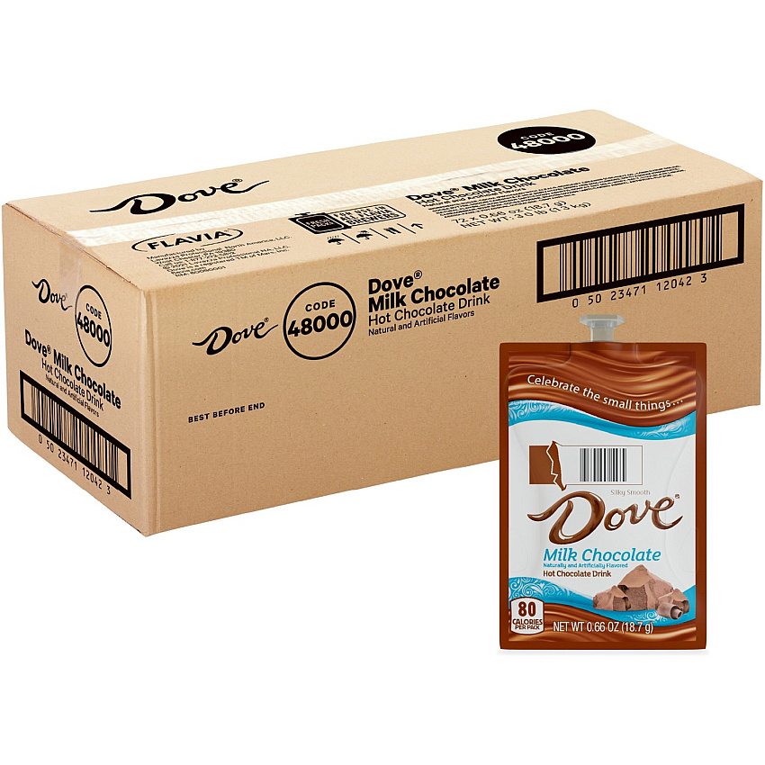 Dove&reg; Hot Chocolate Milk, 72 Freshpack Case Hot Chocolate - 72 / Carton (48000)