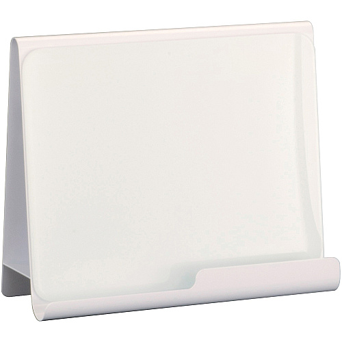 Safco Wave Whiteboard Holder 14.75" Height x 17" Width x 7" Depth - Desktop - Powder Coated - White (3220WH)