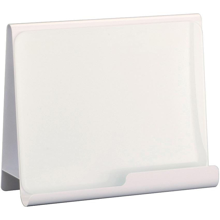 Safco Wave Whiteboard Holder 14.75" Height x 17" Width x 7" Depth - Desktop - Powder Coated - White (3220WH)