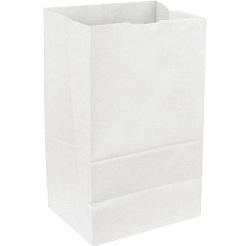 DURO Standard SOS Bags 4.19" Width x 6.31" Length - White - Virgin Paper - Grocery, Food - 500 Per Carton - 500/Carton (51030)
