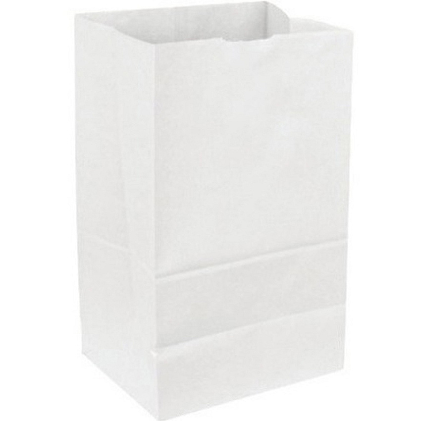 DURO Standard SOS Bags 4.19" Width x 6.31" Length - White - Virgin Paper - Grocery, Food - 500 Per Carton - 500/Carton (51030)