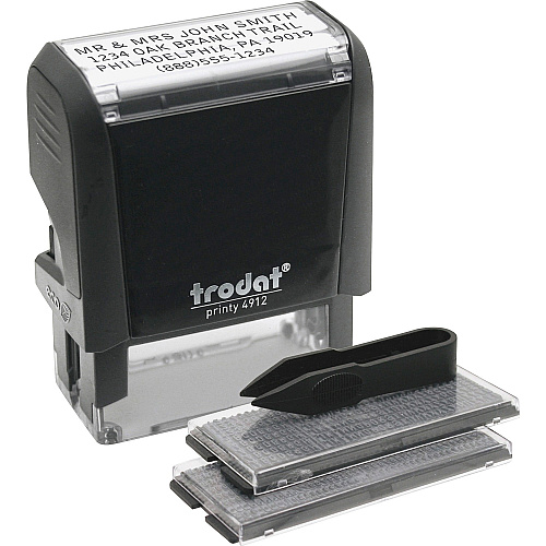 Trodat Do-it-Yourself Stamp Date Stamp - 4 Characters/Line - 0.75" Impression Width x 1.88" Impression Length - 10000 Impression(s) - Black - Recycled - 1 Each (5915)