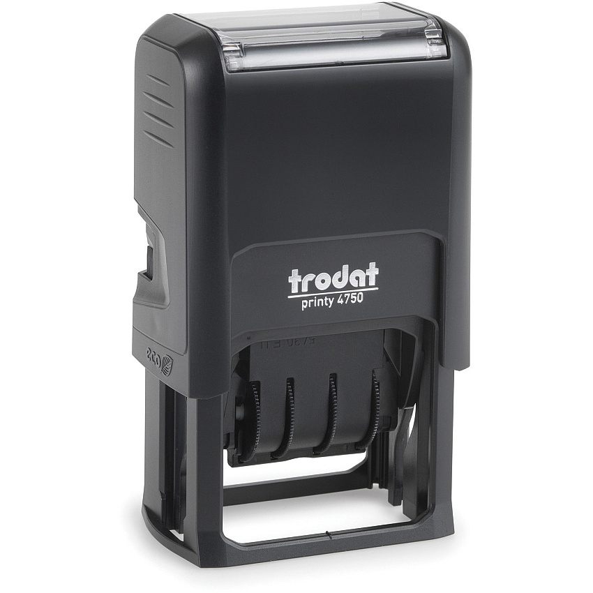 Printy 5-in-1 Date Stamp Date Stamp - ENTERED, FAXED, PAID, RECEIVED - 10000 Impression(s) - Red, Blue - Recycled - 1 Each (E4754)