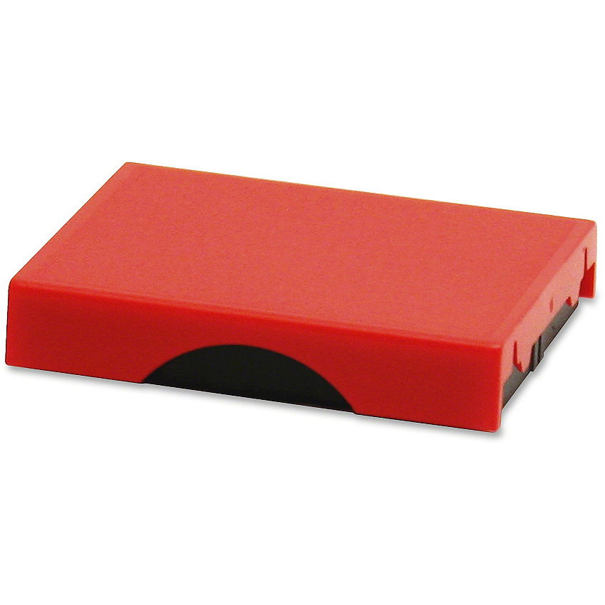 Trodat EcoPrinty 5-In-1 Date Stamp Replacement Pad 0.6" Height x 2.5" Width - Red, Blue Ink - Plastic - 1 Each (P4750RD)