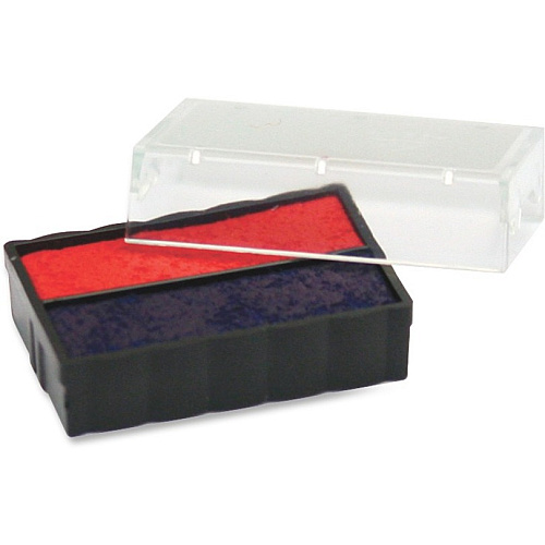 Trodat E4850L Replacement Ink Pad Red, Blue Ink - Plastic - 1 Each (P4850BR)