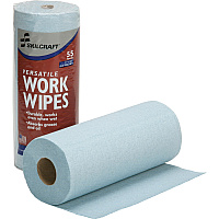 AbilityOne 7920016850956, SKILCRAFT Industrial Work Wipes, 10.4 x 11, Blue, 55 Wipes/Roll, 12 Rolls/Carton