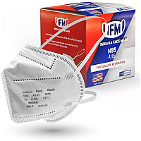 IFM V3GATE Indiana Face Mask N95 Respirators Recommended for: Face - Airborne Particle Protection - Polyethylene, Non-woven Polypropylene - Red - 5-layered, Adjustable Nose Clip - 25 / Box (V3A105)