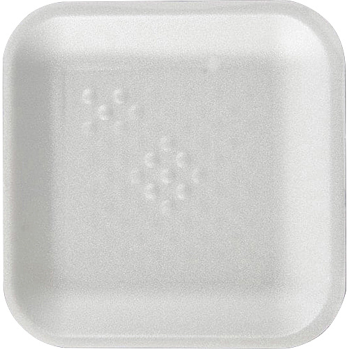 SEPG Genpak Supermarket Meat Trays Food, Meat - White - Foam Body - 1000 / Carton (068004)