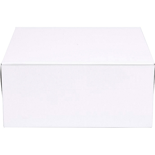 SCT Standard Bakery Boxes External Dimensions: 9" Width x 4" Depth x 9" Height - Standard Duty - Paperboard - White - For Storage, Transportation, Bakery - 200 / Carton (159325)