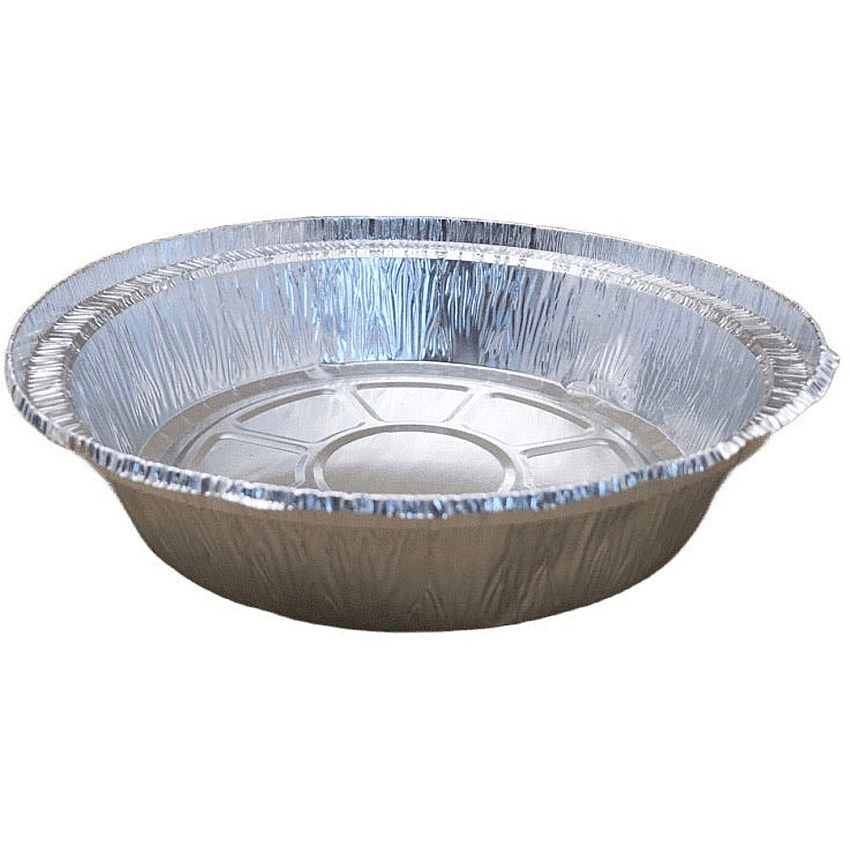 SEPG Banyan Aluminum Foil Round Pans Serving, Food, Transporting, Storing - 7" Diameter - Silver - Aluminum Body - Round - 500 / Carton (600250)
