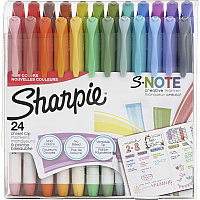 Sharpie S-Note Creative Markers, Chisel Tip Chisel Marker Point - Assorted Ink - 24 / Pack (2158059)