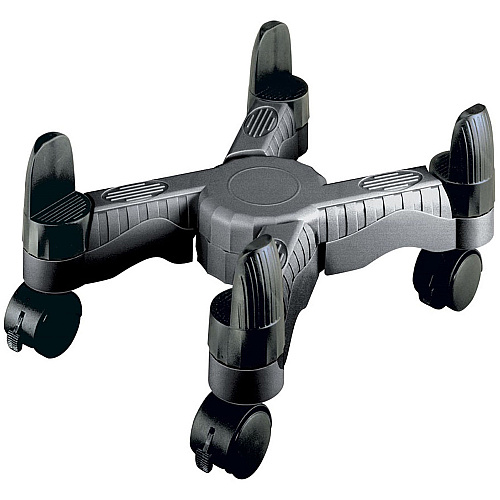 Data Accessories Company Scissors-style Mobile CPU Stand 10" Width - Floor - Plastic - Black - TAA Compliant (02157)
