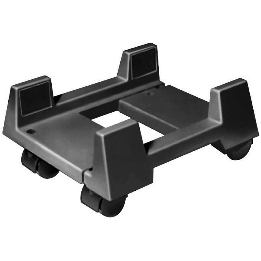 Data Accessories Company MP-63-BLK Mobile CPU Tower Stand 10.25" Width - Floor - Plastic - Black - TAA Compliant (02150)