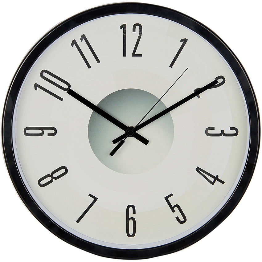 Victory Light Heavy-duty Silent Wall Clock Black, Gray Case - Plastic (TC15071FE)
