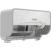 Kimberly-Clark Professional ICON Standard Roll Horizontal Toilet Paper Dispenser Coreless - 2 x Roll - Cherry Blossom - Refillable, Key Lock - 1 Each (58732)