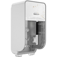 Kimberly-Clark Professional ICON Standard Roll Vertical Toilet Paper Dispenser Coreless - 2 x Roll - Cherry Blossom - Refillable, Key Lock - 1 Each (58731)
