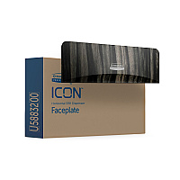 Kimberly-Clark Professional ICON Standard Roll Horizontal Toilet Paper Dispenser Faceplate 3.6" x 12" x 1.5" - 1 Each (58832)