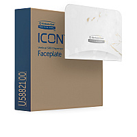 Kimberly-Clark Professional ICON Standard Roll Vertical Toilet Paper Dispenser Faceplate 4.3" x 6" x 1.5" - 1 Each (58821)
