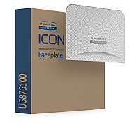 Kimberly-Clark Professional ICON Standard Roll Vertical Toilet Paper Dispenser Faceplate 4.3" x 6" x 1.5" - 1 Each (58761)