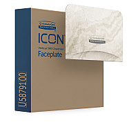 Kimberly-Clark Professional ICON Standard Roll Vertical Toilet Paper Dispenser Faceplate 4.3" x 6" x 1.5" - 1 Each (58791)