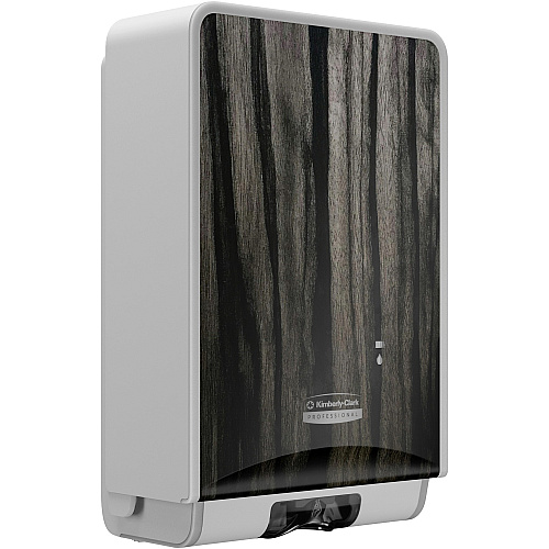 Kimberly-Clark Professional ICON Electronic Skin Care Dispenser Automatic - Touch-free, Hygienic, Refillable, Key Lock, Push Button, Locking Mechanism - Ebony Woodgrain - 1 Each (58754)