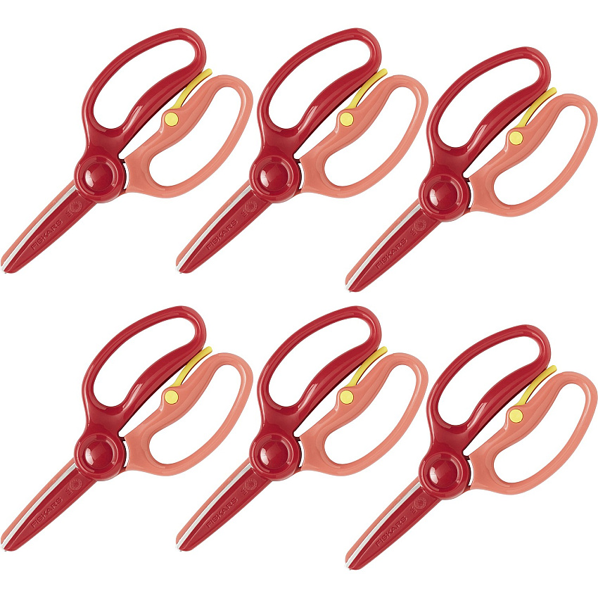Fiskars Preschool Training Scissors Left/Right - Metal - Blunted Tip - Bright Assorted - 72 / Carton (1949001025CT)