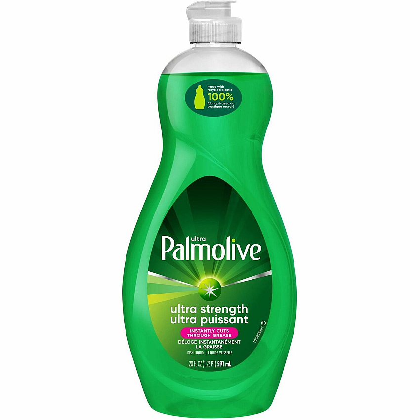 Palmolive Original Ultra Liquid Dish Soap 20 fl oz (0.6 quart) - Biodegradable, Phosphate-free, Paraben-free, Eco-friendly - Green - 1 Each (US04268A)