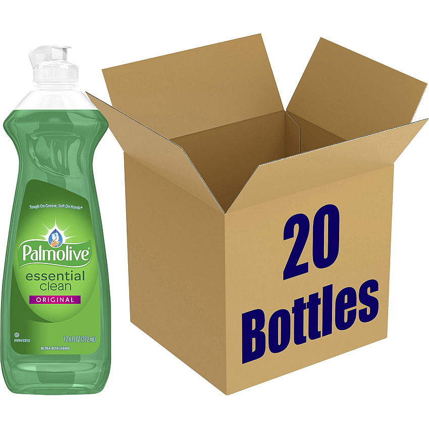 Palmolive Original Dish Liquid 12.6 fl oz (0.4 quart) - Phosphate-free, pH Balanced, Long Lasting - Green - 20 / Carton (146413CT)