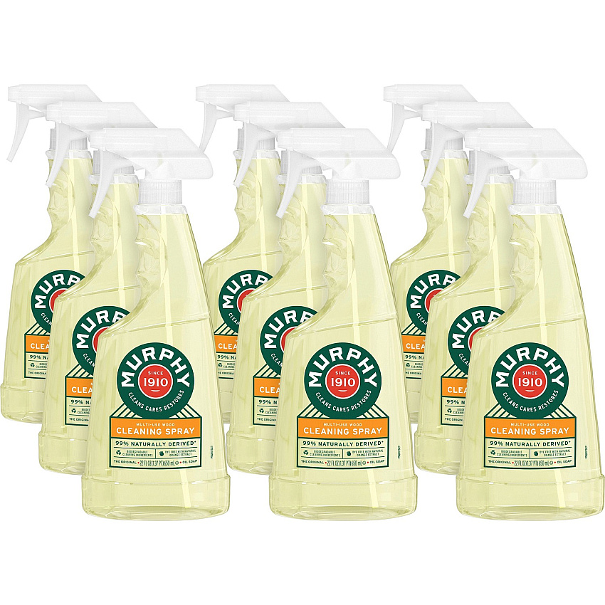 Murphy&reg; Oil Soap Multi-use Spray Ready-To-Use - 22 fl oz (0.7 quart) - Fresh Orange Scent - Orange Bottle - 9 / Carton (101031CT)