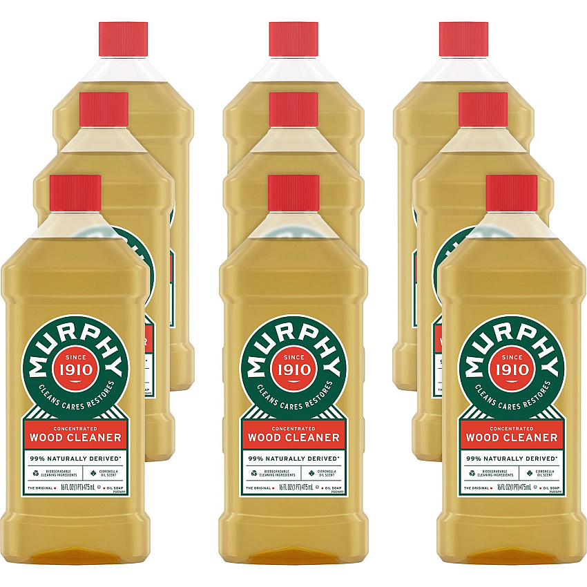 Murphy Oil Soap Wood Cleaner Concentrate - 16 fl oz (0.5 quart) - Natural ScentBottle - 9 / Carton - Phosphorous-free, Ammonia-free, Bleach-free - Tan (US05251ACT)